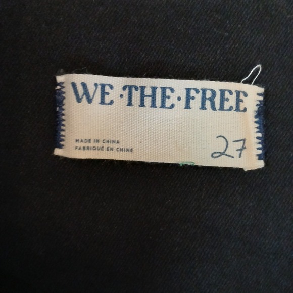 Free People Womens Jeans Sz 27 Black Venice Beach High Rise Flare Pull On NWT - Picture 3 of 15